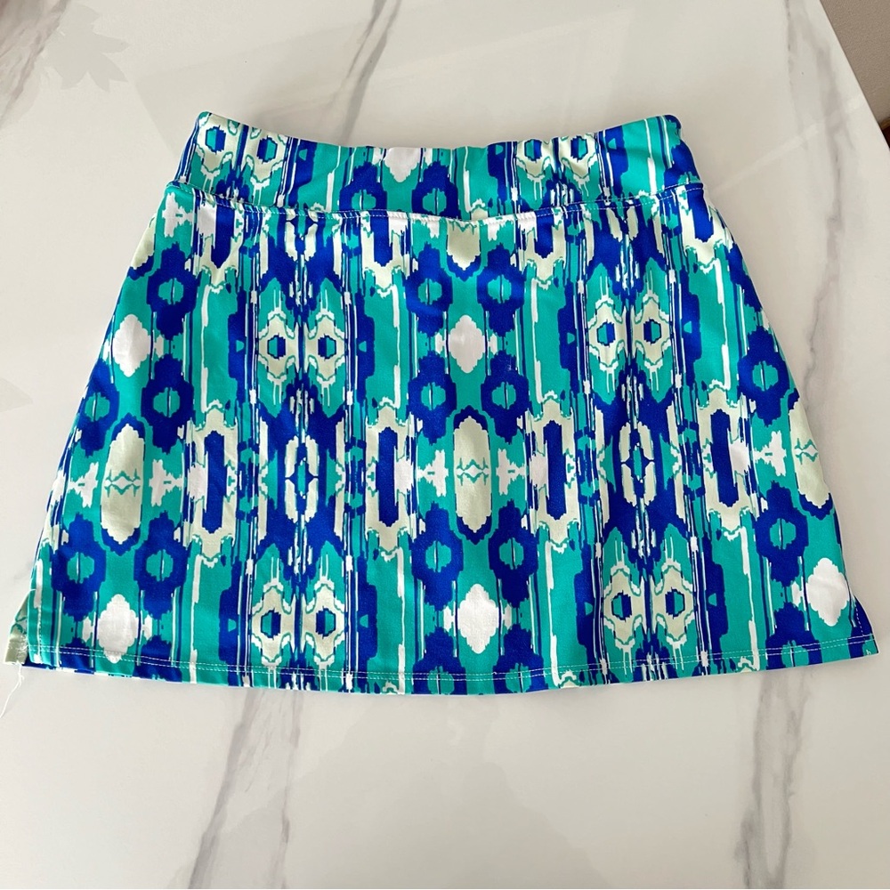 Lola Ikat Print Athletic Skort – Tennis, Golf, Pickleball, Activewear